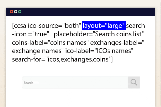 crypto search addon layouts