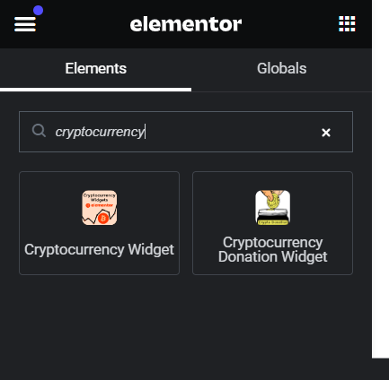 Cryptocurrency & Donation Widgets